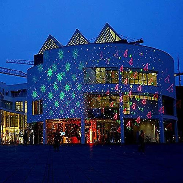 Julelys projektor med RF fjernkontroll (flerfarget)