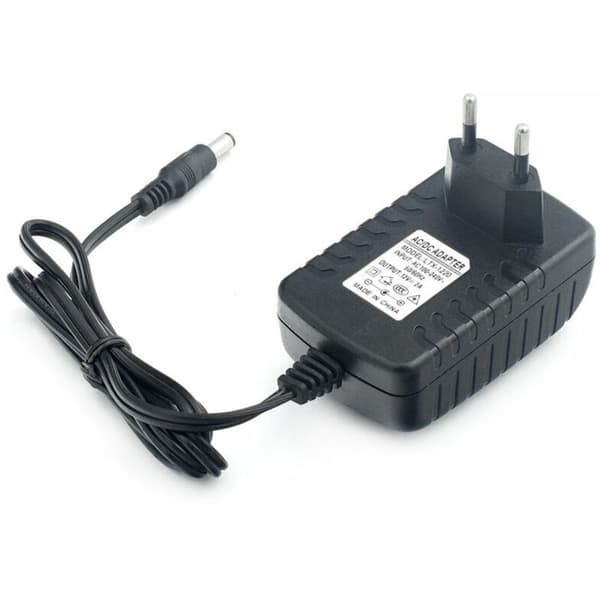 [LCS] Adapter, transformer - strømforsyning EU-stik 12V, maks. 2A - egnet til LED-strips