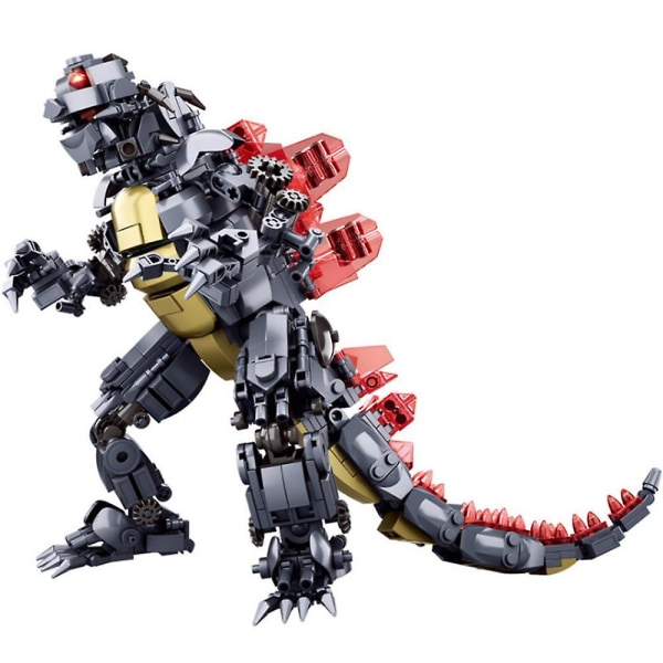 Mekaniker Godzilla Blocks byggsats leksak för barn Gray
