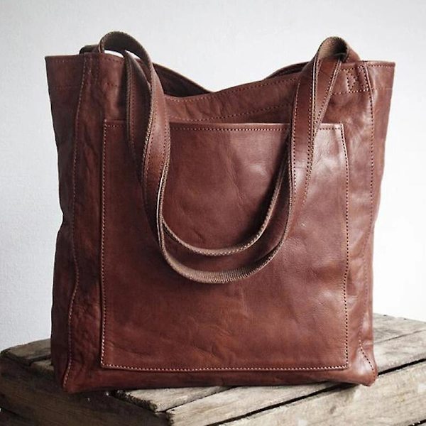 Dam Höst Vinter Canvas Väska Axelremsväska Crossbody Messenger Bag Stor Handväska Tote Orange