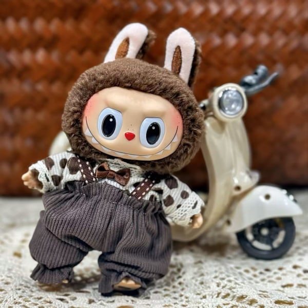 /NC/Uusi Design Labubu Vaatesetti ja Tarvikkeet Ylellinen Designer Labubus Vaatesetti LaBubu Nukeille Lahjoilla 14(ONLY CLOTHES no shoes)