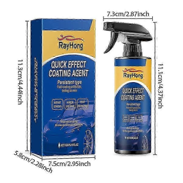 Rask effekt bilpoleringsspray for billakkering