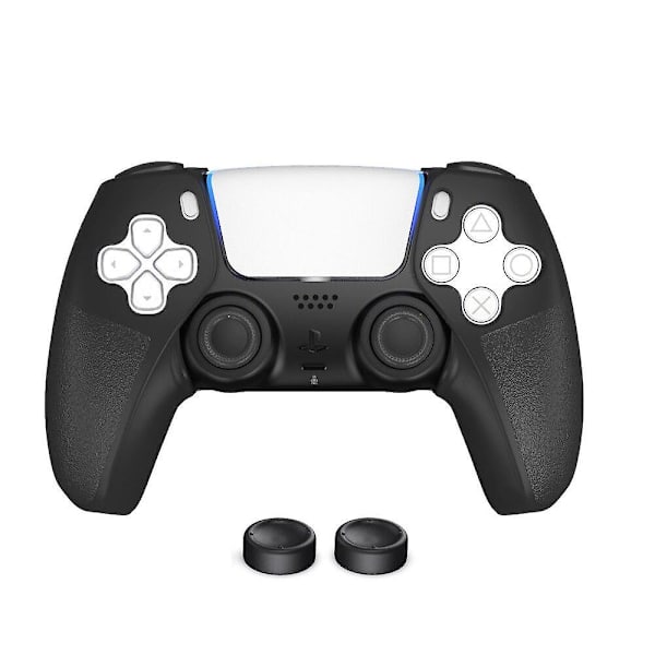 Controller cover case skin keycap til sony ps5 play station playstation ps 5 dualsense gaming tilbehør gamepad joysticks spil Black