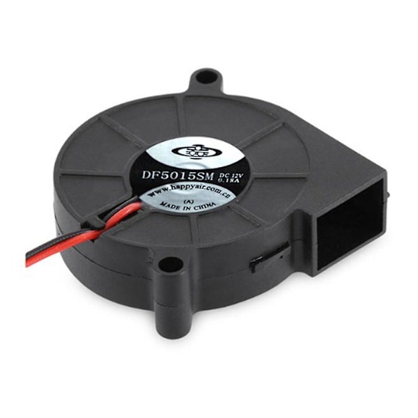 2 st Mini Kylfläkt 5015 Dc 12v Radial Turbo Fläkt Kompatibel med 3D-skrivare