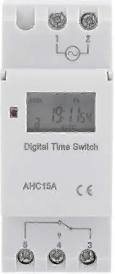 [LCS]LCD Digital Timerbryter - Ukentlig Programmerbart Elektronisk Relé for 220V