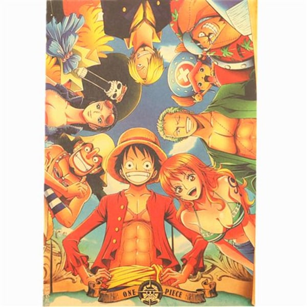 One Piece Character Series Affisch Japansk Anime Dekorativ Pain