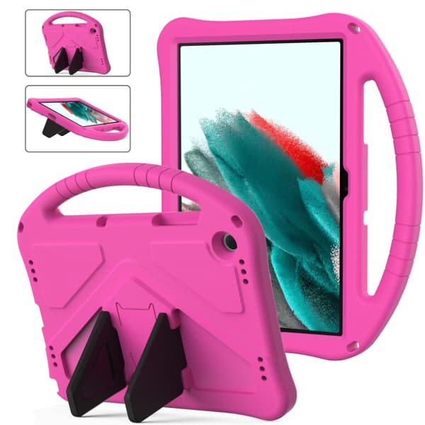 [LCS]Samsung Galaxy Tab A9+ / A11+ EVA Støtsikkert Deksel med Stativ Rosaröd