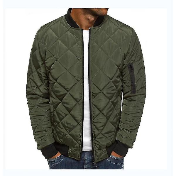 [LCS] Herr Zip Baseball Slim Fit Höst/vinter Bomberjacka