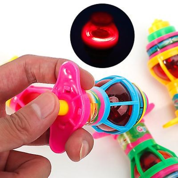10 st LED Lysande Blinkande UFO Snurror