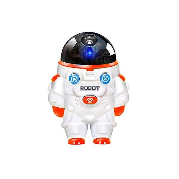 Elektrisk Bubbelmaskin Rymdman Sött Ljud Ljus Enkel Användning Batteridriven Bubbla (Orange)