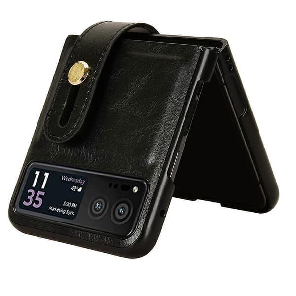 Läderfodral för Motorola Razr 40 Black
