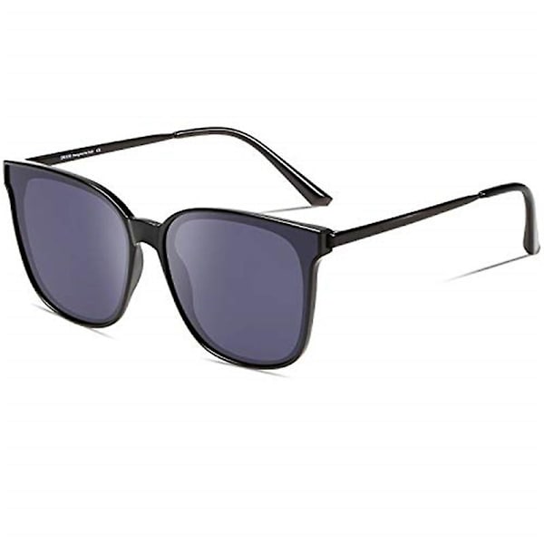 Vintage Runde Polariserede Retro Solbriller Black