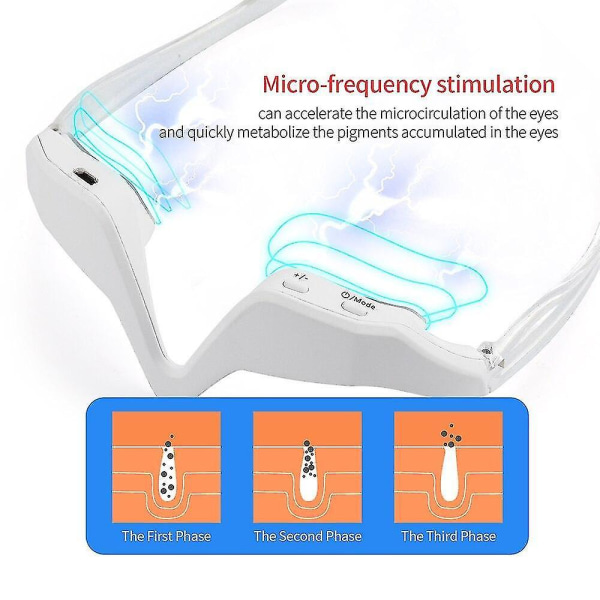 EMS Micro Current Red Light Circles Remover Eye Skin Tightening|
