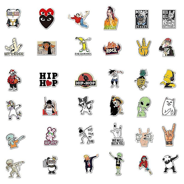 50/100 kpl Muoti Hip-hop Tyyliset Graffititarrat 100pcs