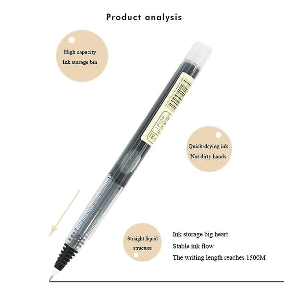 [LCS] Gelbläckpenna 0,5 mm Kontorsmaterial Skolmaterial 12-pack blue