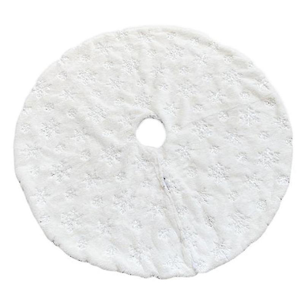 Joulukuusen Alusmatto Joulukuusen Jalkamatto Matto Kuusen Alla Koristeeksi white 78cm