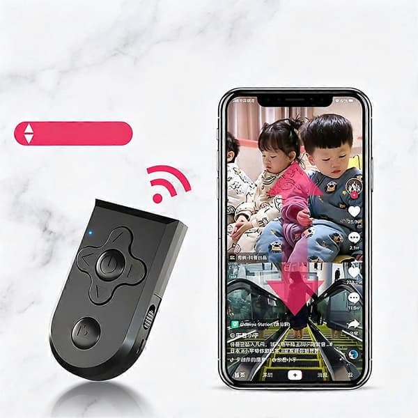 Bluetooth trådløs selfie-fjernudløser, universel kameracontroller til iOS- og Android-telefoner