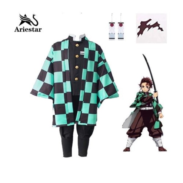 Ariestar Pojke och Barn Kostymset? Demon Slayer Kimetsu no Ya