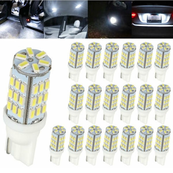T10 LED-lampor för backljus