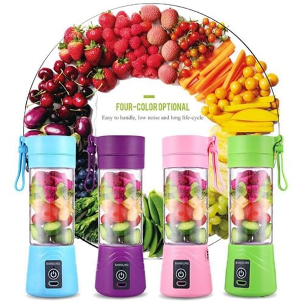 Mini Smoothie Blender, Elektrisk Juicer, Mini Bærbar Frugtblender