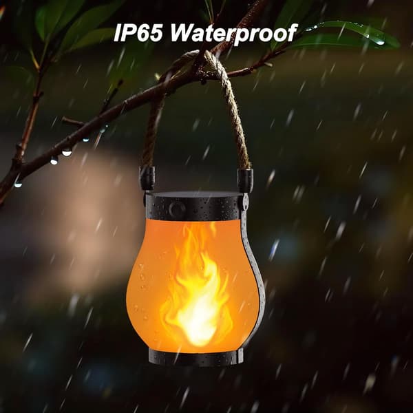 [LCS] Solar Lights with Flickering Flame, Garden Lights Displayed (2 pcs) 1