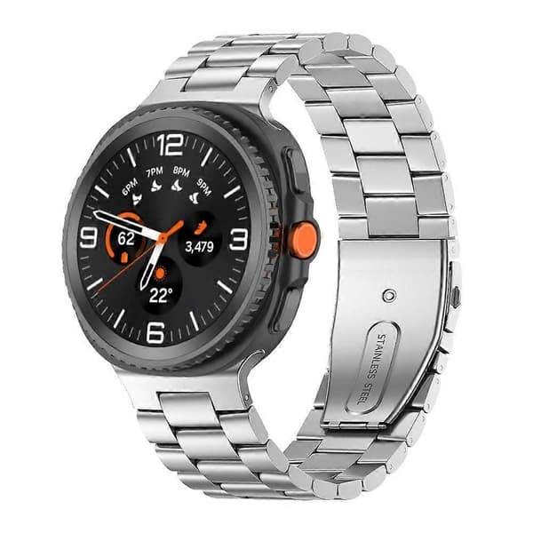 [LCS] Metallrem for Samsung Galaxy Watch 8 / 8 Classic / Ultra 2 Silver