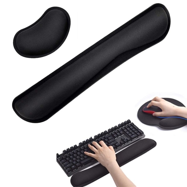 Memory Foam Mekaniskt Mjukt Tangentbord Musmatta Set Ergonomiskt Handledsstöd Handstöd Kudde För Kontor Dator Laptop