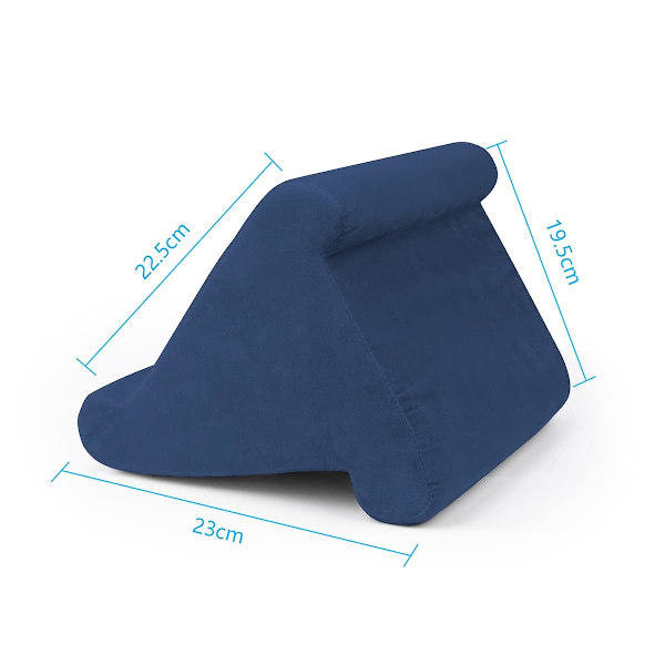Mjukt Tabletstöd, Multi-vinkel iPad Ställ med Nätficka Navy