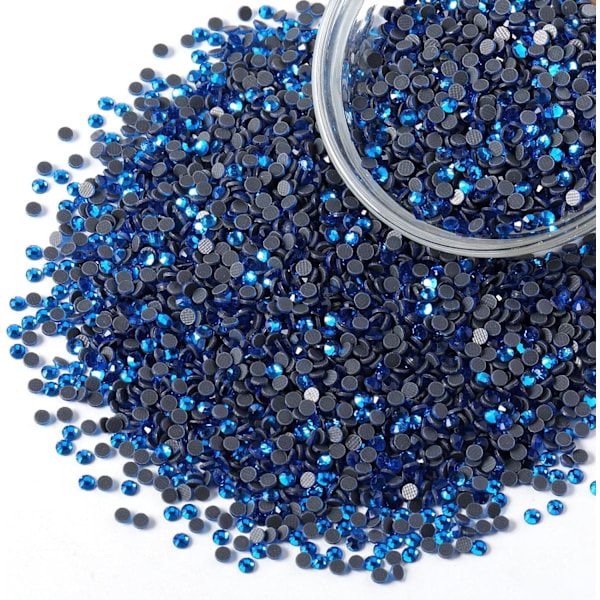 6000 kpl Hotfix Capri Blue -strasseja askarteluun, SS10 (2,7–2,9 mm) Capri Blue SS10 Capri Blue