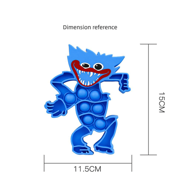 15cm Poppy Playtime Spel Anti Stress Leksak Huggy Wuggy Karaktär Plysch Anime Leksak Läskig Blue