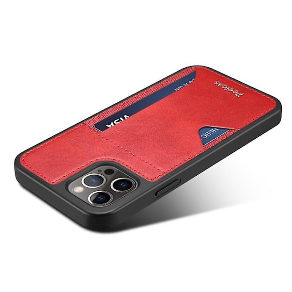 IPhone 13 Pro -kotelo, TPU-suojakotelo korttipidikkeellä Red