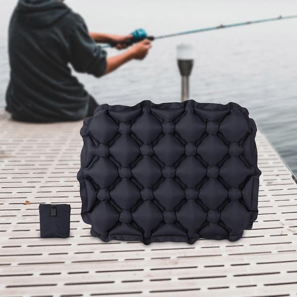 Uppblåsbar sittdyna, bekväm och mjuk luftkudde Black
