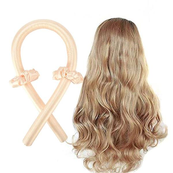 Fleksible krølleruller med clips, twist skumhårruller, bløde skum, ingen varme hårruller med 2 Pink