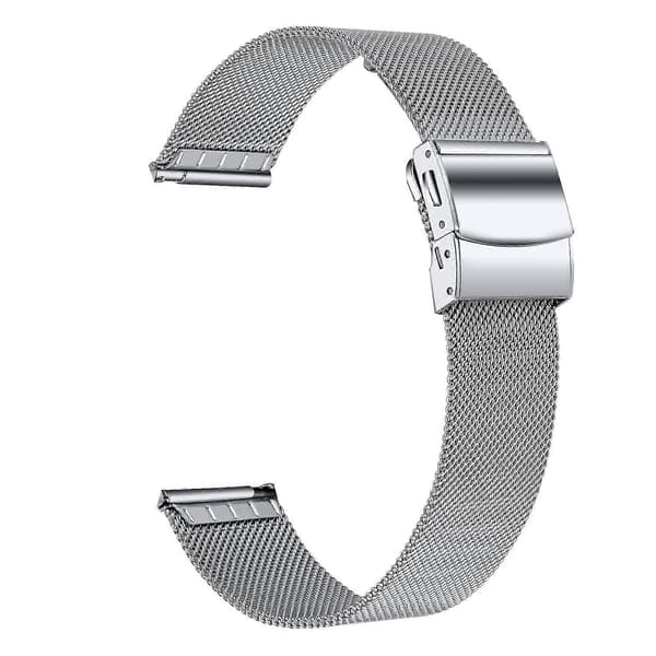 Til Garmin Venu 2S Milanese åndbar mesh-håndledsrem 18 mm urrem i rustfrit stål