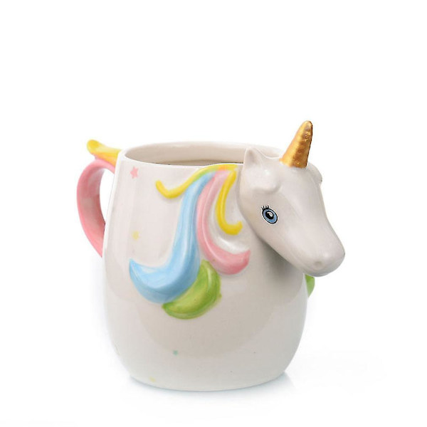 Keramisk Mugg Enhörningsmugg Mjölk Kaffekopp Tecknad Mugg