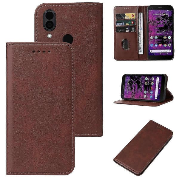 [LCS] Magnetisk læretui til Cat S62 Pro Brown