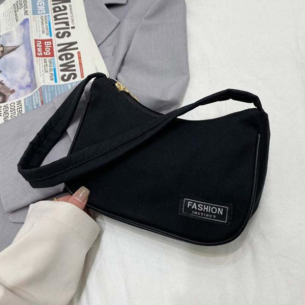 Dame Bløde Nylon Håndtasker Underarms Skuldertasker Mode Damer Små Dagligdags Tasker Kvinde