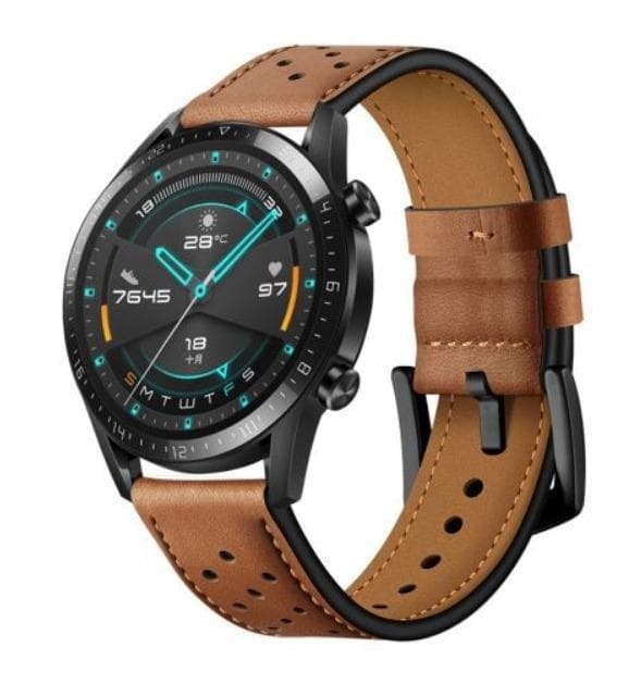[LCS]Huawei Watch GT 2 46mm Läderrem Brun
