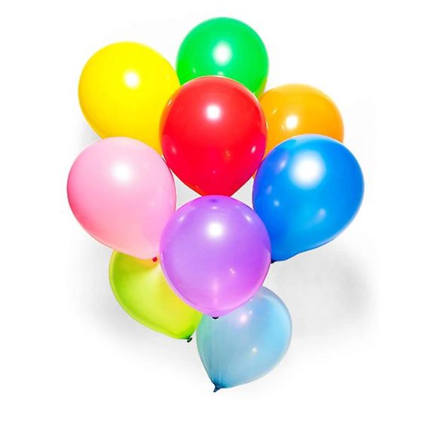 Ballonger Regnbågsset (100-pack) 12 tum, bra för festdekorationstillbehör