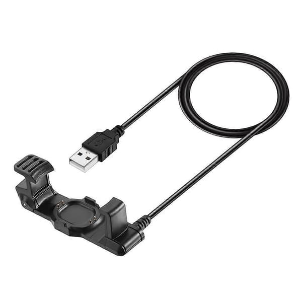 Til Forerunner 225 Bærbar Ur Oplader Line Clip Stand Oplader Ledning Vugge Black