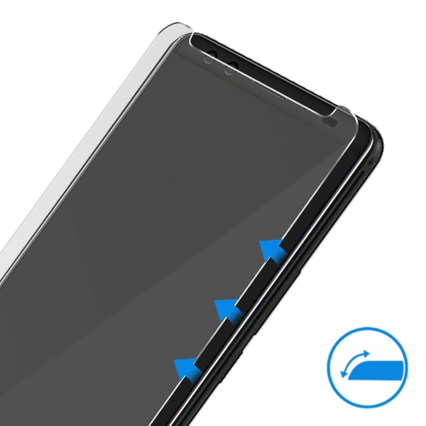 Karkaistu lasinen näytönsuoja HTC U12 Plus -puhelimelle, 9H kovuus (Läpinäkyvä)