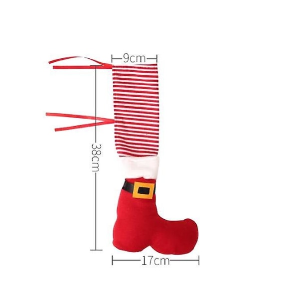 4 st Jul Stolsbensskydd Tomte Bordsbensstrumpor