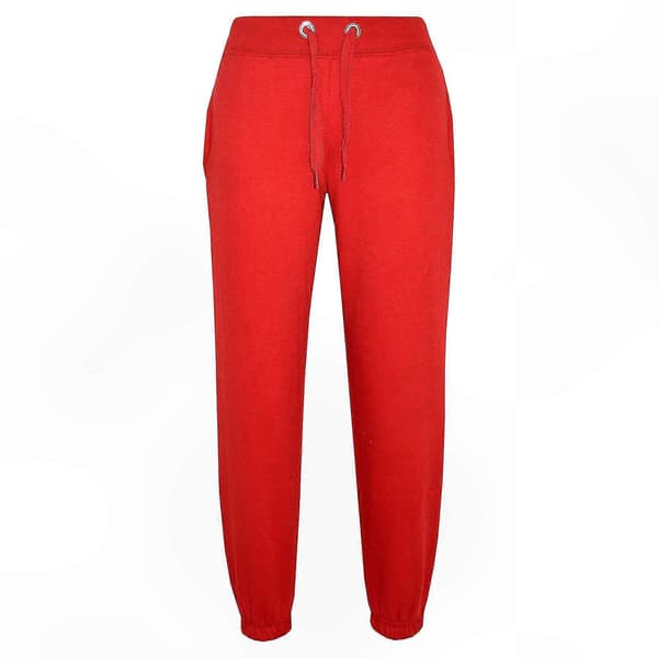 [LCS]Ensfarget unisex hettegenser med joggebukse Red 9-10 Years