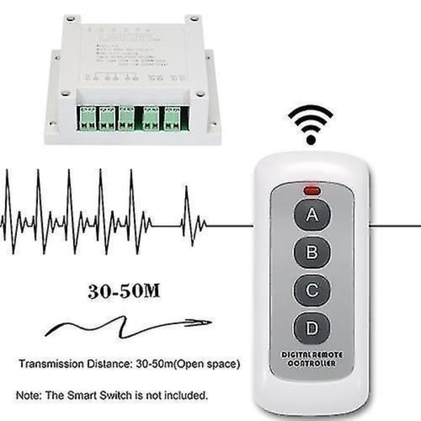 SONOFF 433MHz 4-knapps EV1527 Kodnyckel Fjärrkontrollbrytare
