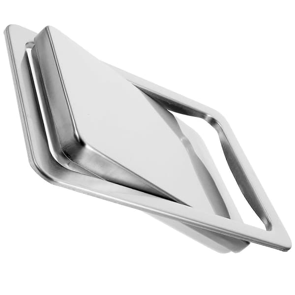 Lättskött skräplock för bänkskivor och skåp Silver 23.00X16.50X3.30CM