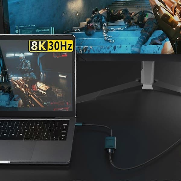 [LCS]ONTEN UC981 8K 30Hz USB-C uros-HDMI naaras-videomuunninsovitin