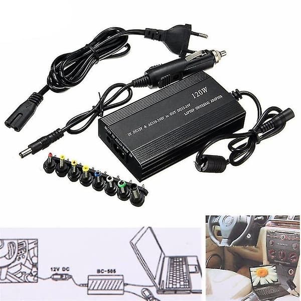 [LCS] Multifunksjonell bærbar PC-adapter, universell 120W EU-plugg