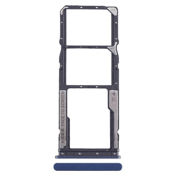[LCS]Til Xiaomi Redmi 12C SIM + Micro SD-kortbakke Blue