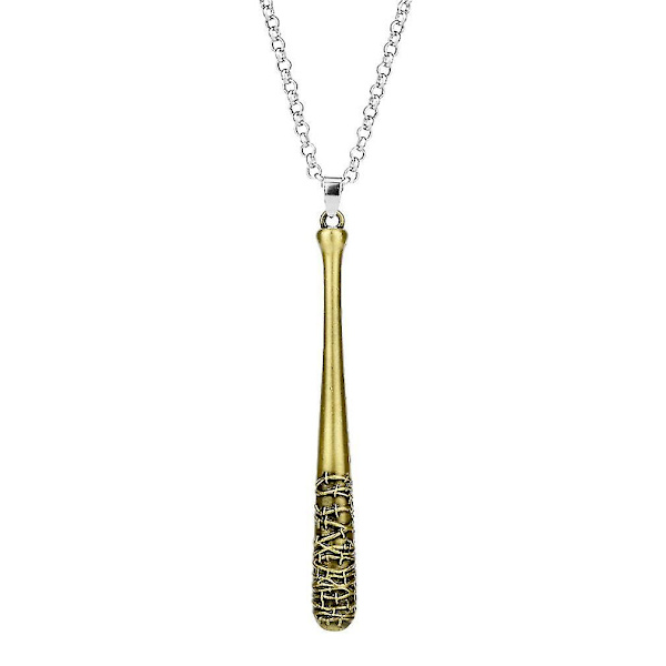 3 st Walking Dead Lucille Basebollträ Halsband Hänge