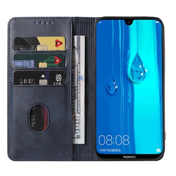 [LCS] För Huawei Y Max Magnetisk Stängning Läder Telefonfodral Blue